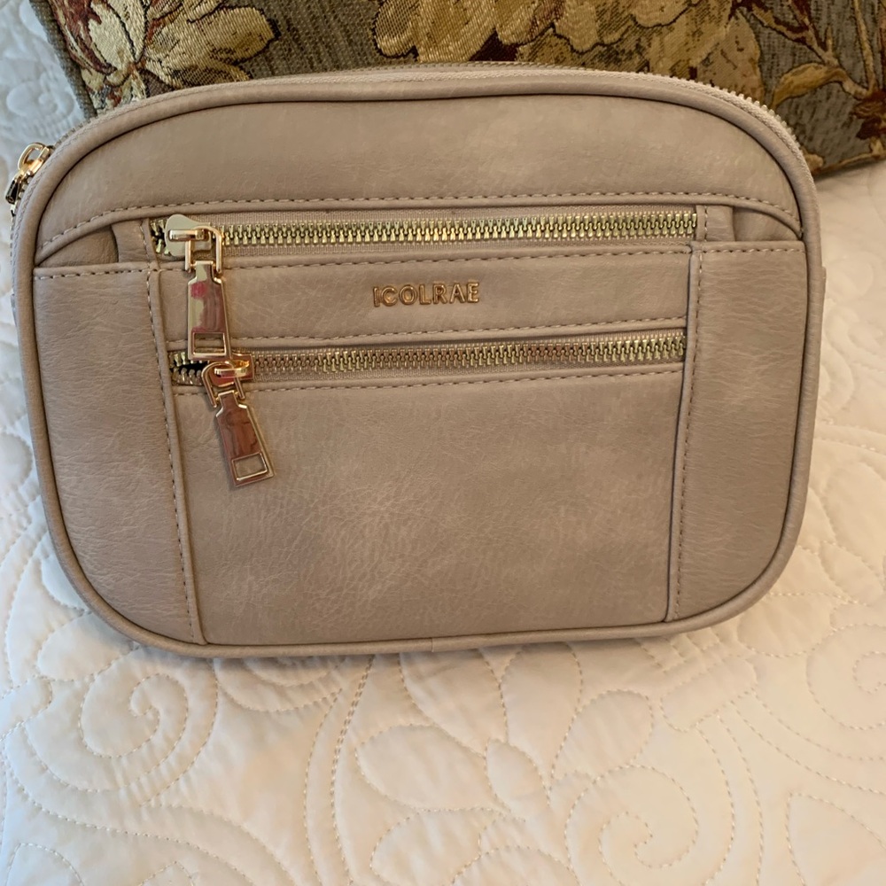 NWOT- ICOLRAE Faux Leather Crossbody Tan 
Bag